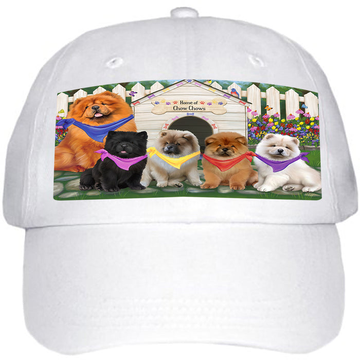 Spring Dog House Chow Chows Dog Ball Hat Cap HAT53301
