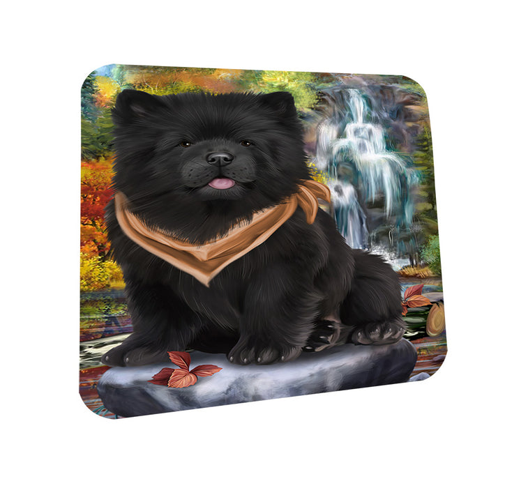 Scenic Waterfall Chow Chows Dog Coasters Set of 4 CST49644