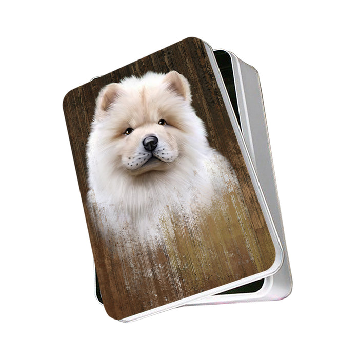 Rustic Chow Chow Dog Photo Storage Tin PITN50388