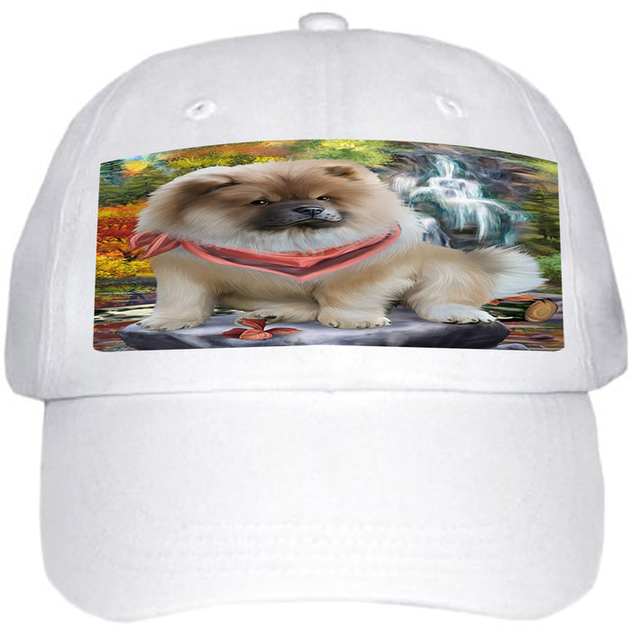 Scenic Waterfall Chow Chow Dog Ball Hat Cap HAT52941