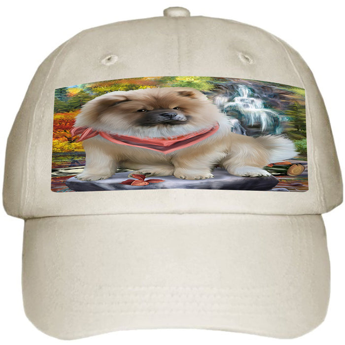 Scenic Waterfall Chow Chow Dog Ball Hat Cap HAT52941