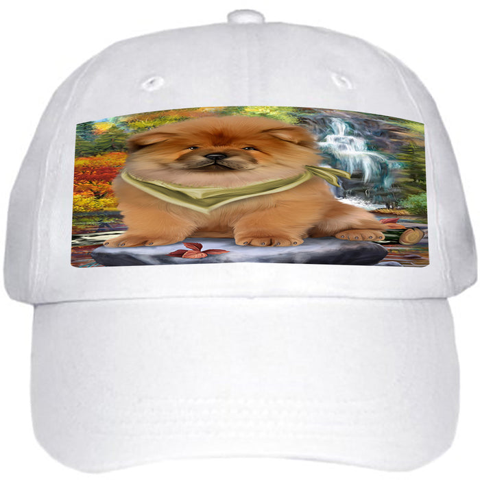 Scenic Waterfall Chow Chow Dog Ball Hat Cap HAT52944