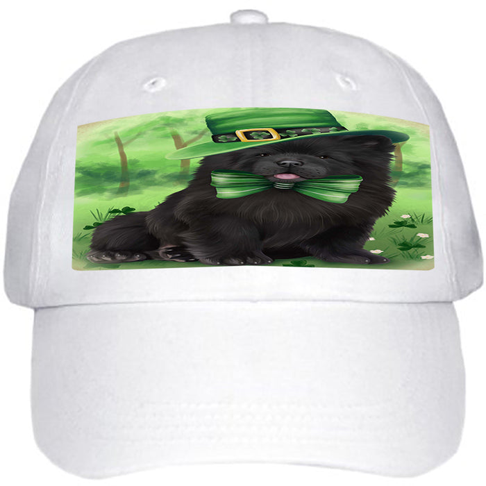 St. Patricks Day Irish Portrait Chow Chow Dog Ball Hat Cap HAT50082
