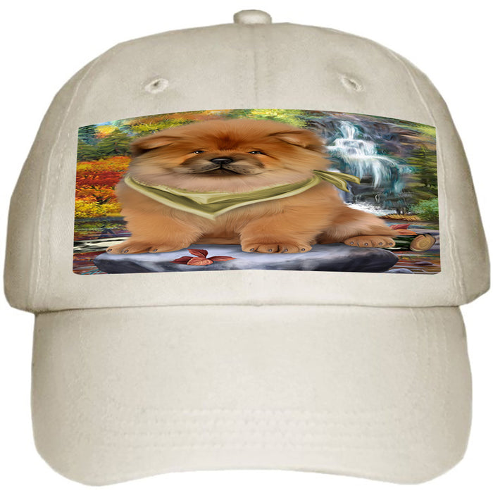Scenic Waterfall Chow Chow Dog Ball Hat Cap HAT52944