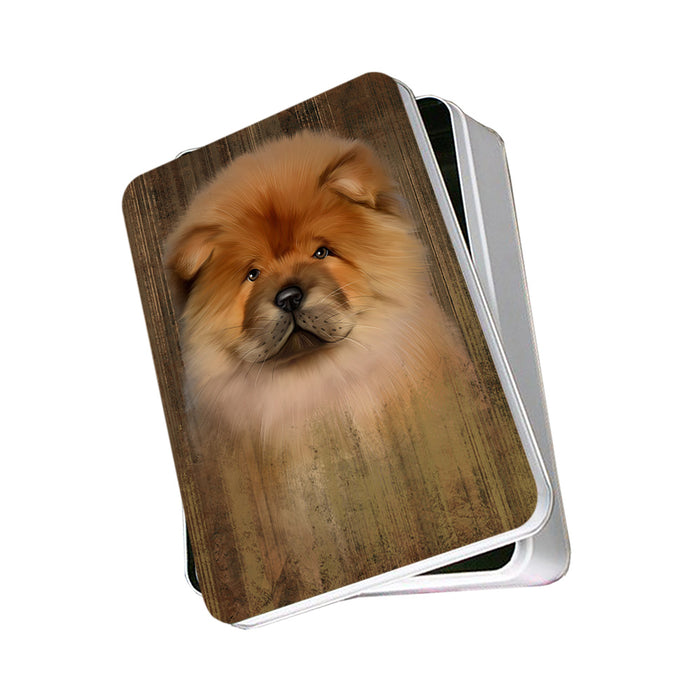 Rustic Chow Chow Dog Photo Storage Tin PITN50389