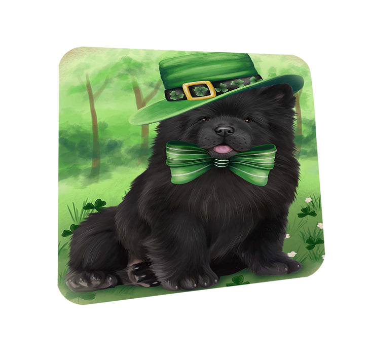 St. Patricks Day Irish Portrait Chow Chow Dog Coasters Set of 4 CST48742