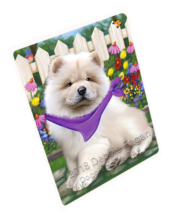 Spring Floral Chow Chow Dog Large Refrigerator / Dishwasher Magnet RMAG58890