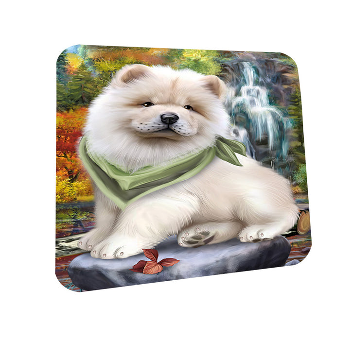 Scenic Waterfall Chow Chow Dog Coasters Set of 4 CST49647