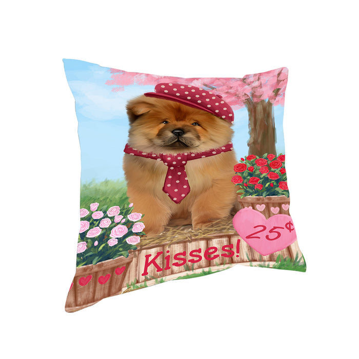 Rosie 25 Cent Kisses Chow Chow Dog Pillow PIL77656