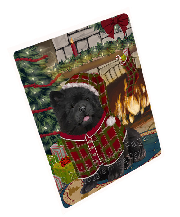 The Stocking was Hung Chow Chow Dog Cutting Board C70965