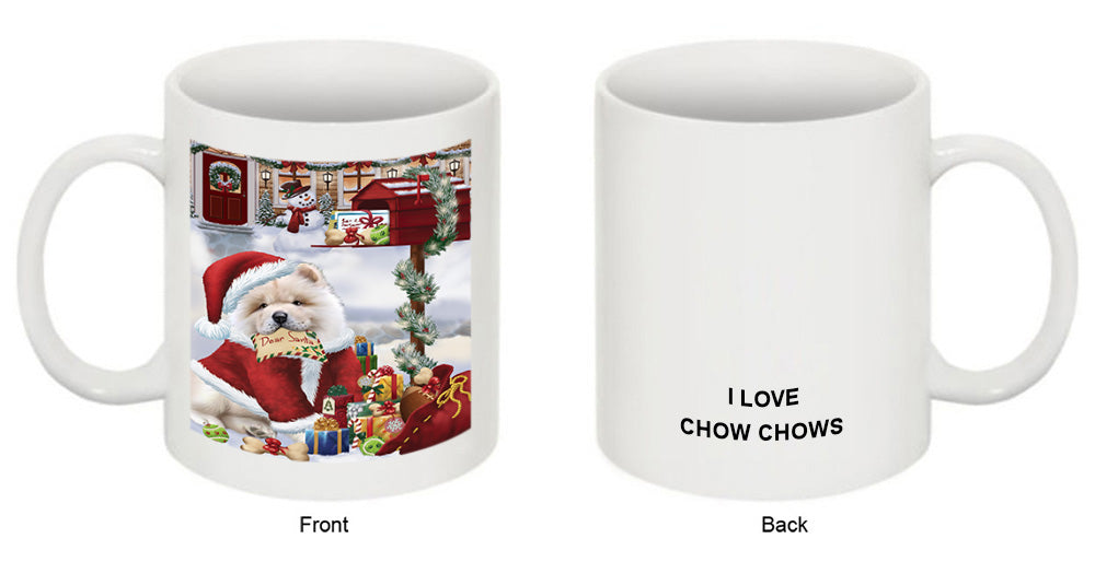 Chow Chow Dog Dear Santa Letter Christmas Holiday Mailbox Coffee Mug MUG49289