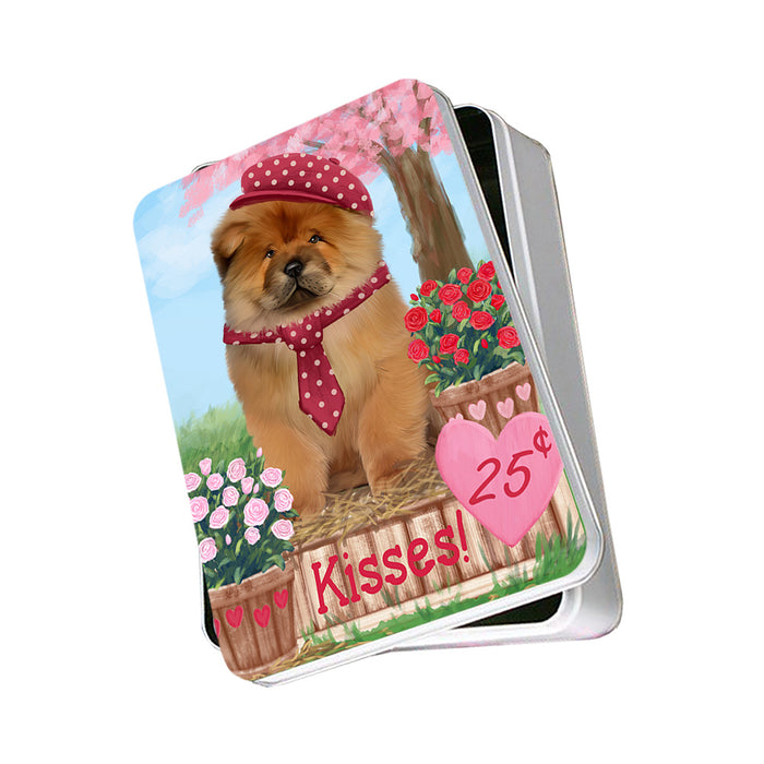 Rosie 25 Cent Kisses Chow Chow Dog Photo Storage Tin PITN55784