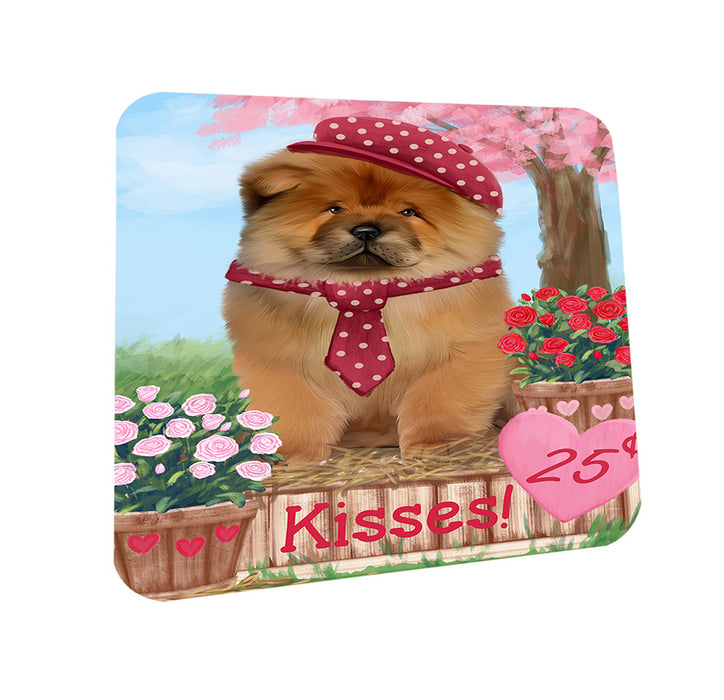 Rosie 25 Cent Kisses Chow Chow Dog Coasters Set of 4 CST55799