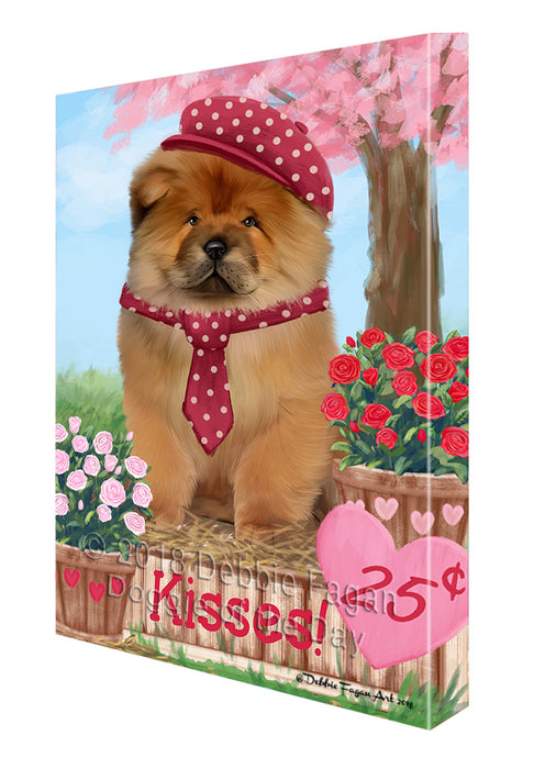 Rosie 25 Cent Kisses Chow Chow Dog Canvas Print Wall Art Décor CVS124793