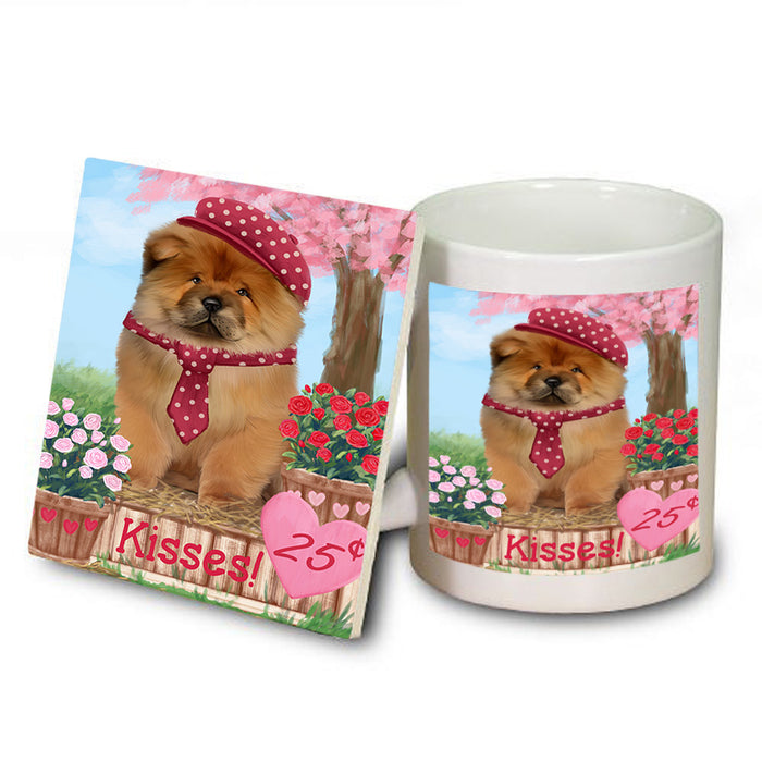 Rosie 25 Cent Kisses Chow Chow Dog Mug and Coaster Set MUC55833