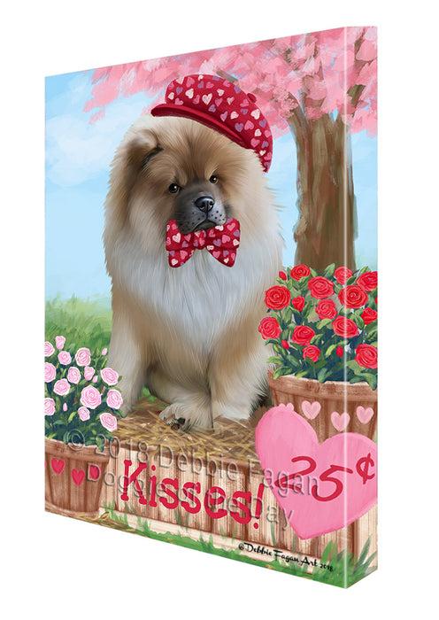 Rosie 25 Cent Kisses Chow Chow Dog Canvas Print Wall Art Décor CVS124802