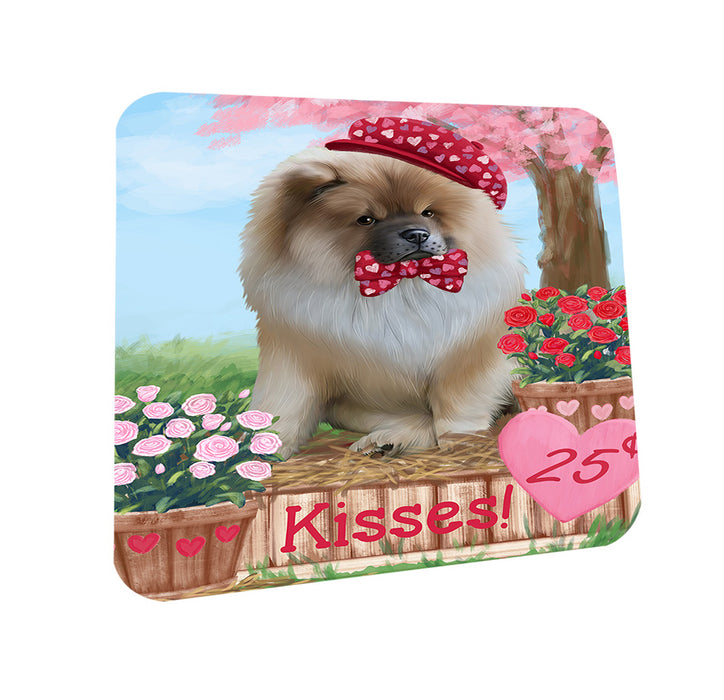 Rosie 25 Cent Kisses Chow Chow Dog Coasters Set of 4 CST55800