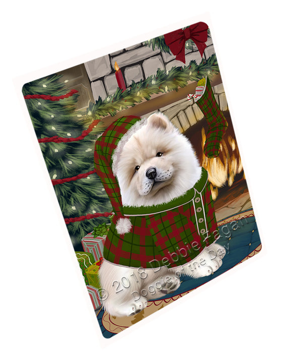 The Stocking was Hung Chow Chow Dog Magnet MAG70968 (Small 5.5" x 4.25")