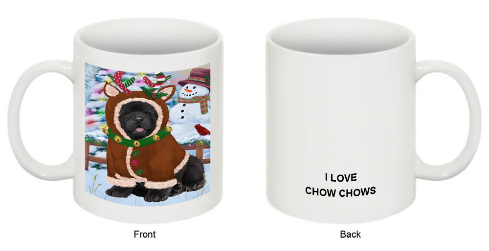 Christmas Gingerbread House Candyfest Chow Chow Dog Coffee Mug MUG51705