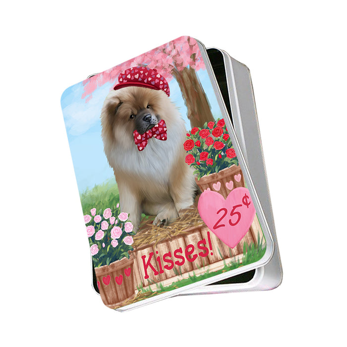 Rosie 25 Cent Kisses Chow Chow Dog Photo Storage Tin PITN55785
