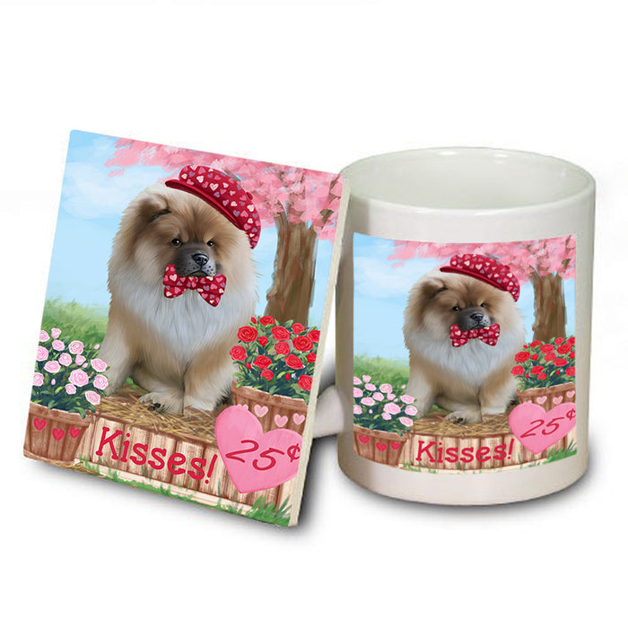 Rosie 25 Cent Kisses Chow Chow Dog Mug and Coaster Set MUC55834