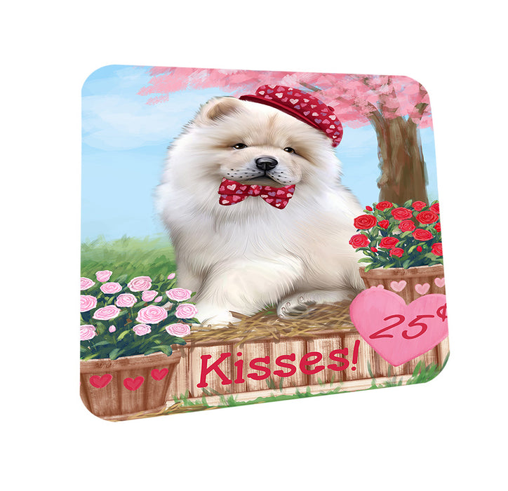 Rosie 25 Cent Kisses Chow Chow Dog Coasters Set of 4 CST55801