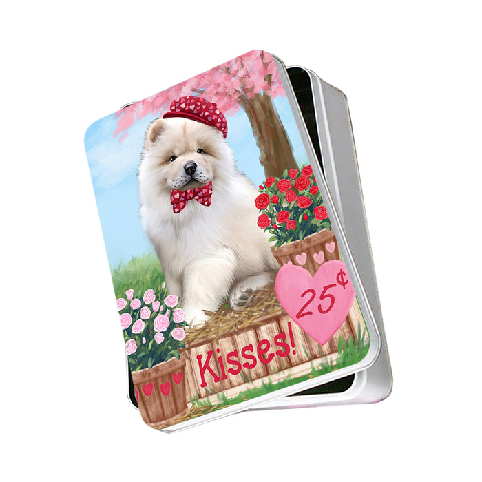 Rosie 25 Cent Kisses Chow Chow Dog Photo Storage Tin PITN55786