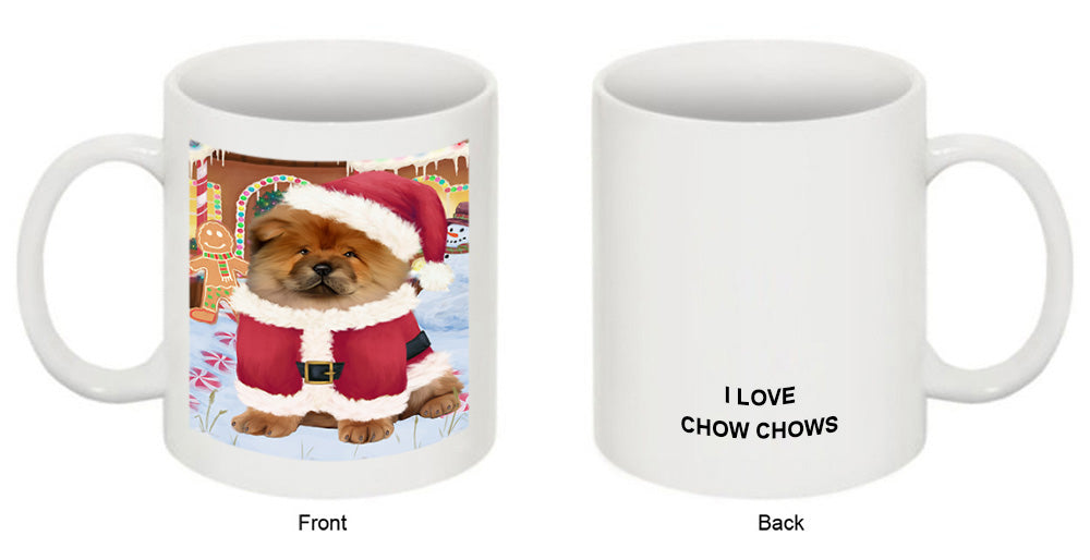 Christmas Gingerbread House Candyfest Chow Chow Dog Coffee Mug MUG51706