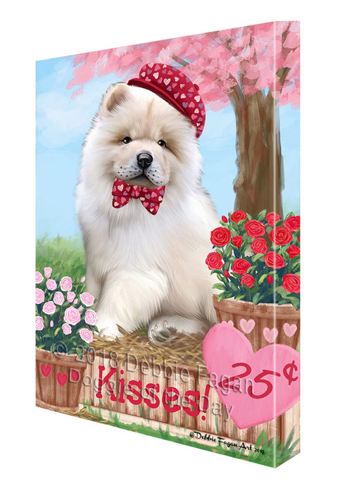 Rosie 25 Cent Kisses Chow Chow Dog Canvas Print Wall Art Décor CVS124811