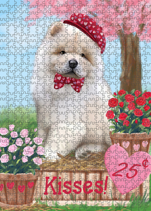 Rosie 25 Cent Kisses Chow Chow Dog Puzzle with Photo Tin PUZL91576