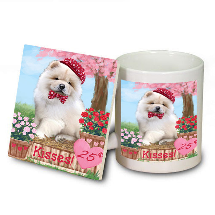 Rosie 25 Cent Kisses Chow Chow Dog Mug and Coaster Set MUC55835