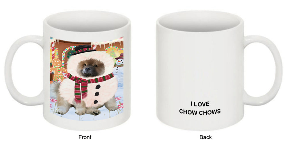 Christmas Gingerbread House Candyfest Chow Chow Dog Coffee Mug MUG51707