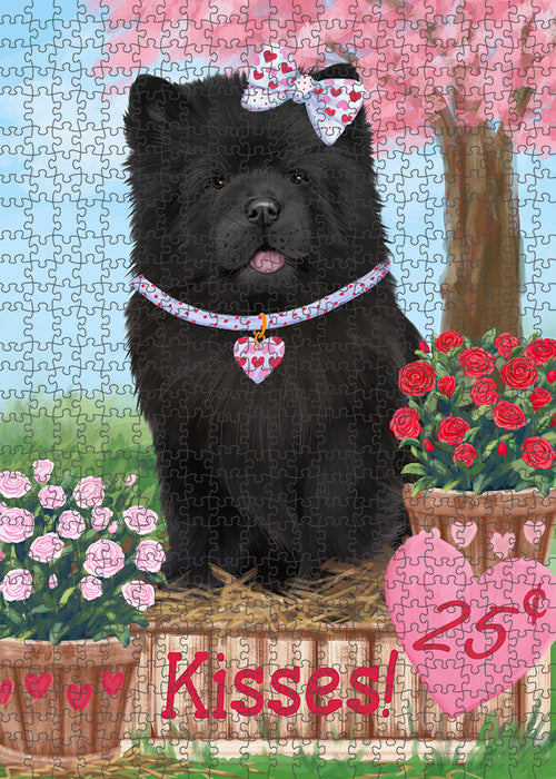 Rosie 25 Cent Kisses Chow Chow Dog Puzzle with Photo Tin PUZL91580