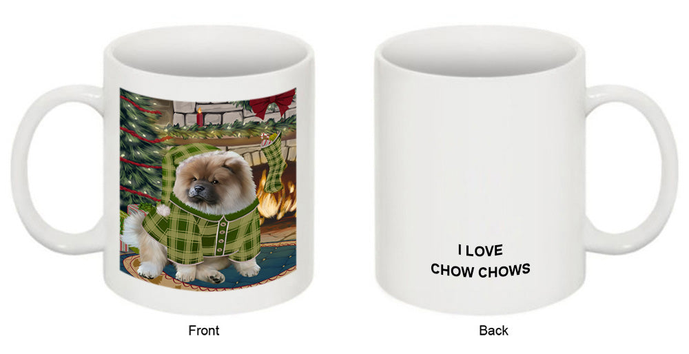 The Stocking was Hung Chow Chow Dog Coffee Mug MUG50677