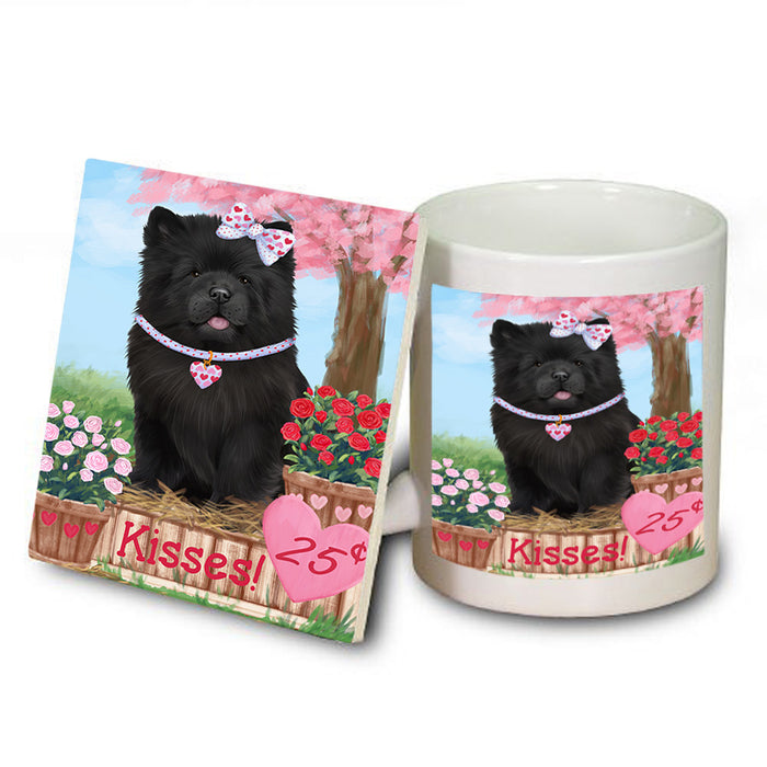 Rosie 25 Cent Kisses Chow Chow Dog Mug and Coaster Set MUC55836
