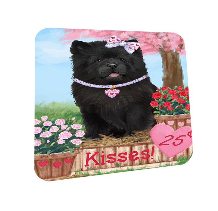 Rosie 25 Cent Kisses Chow Chow Dog Coasters Set of 4 CST55802