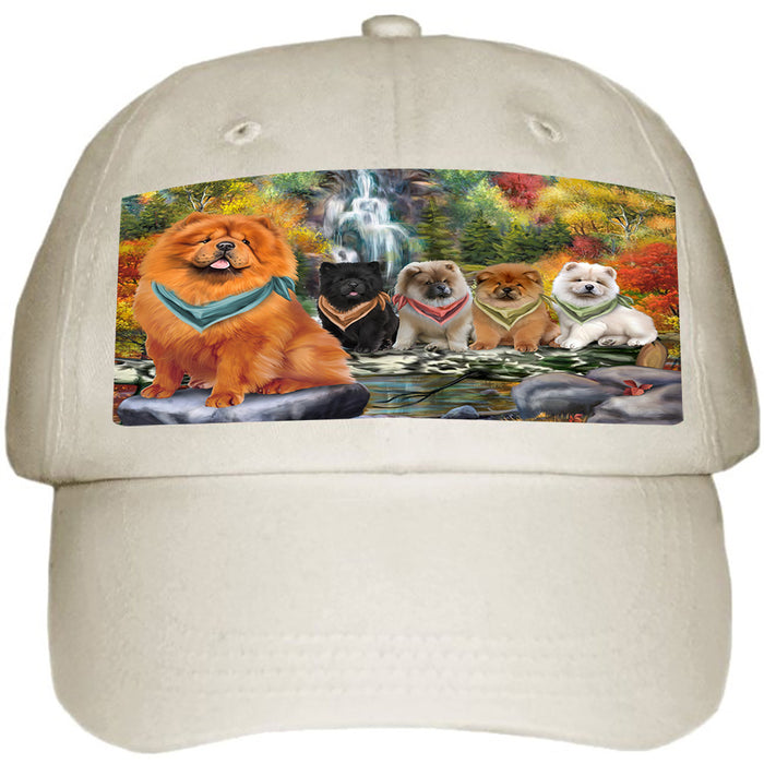 Scenic Waterfall Chow Chow Dog Ball Hat Cap HAT52953