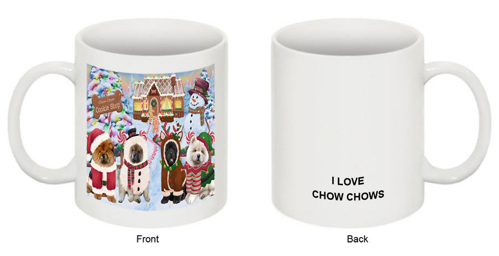 Holiday Gingerbread Cookie Shop Chow Chows Dog Coffee Mug MUG51791
