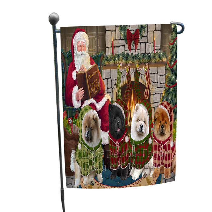 Christmas Cozy Holiday Tails Chow Chows Dog Garden Flag GFLG55410