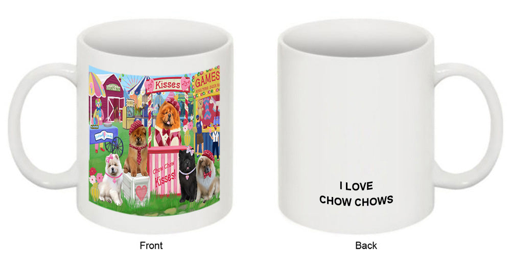 Carnival Kissing Booth Chow Chows Dog Coffee Mug MUG51226