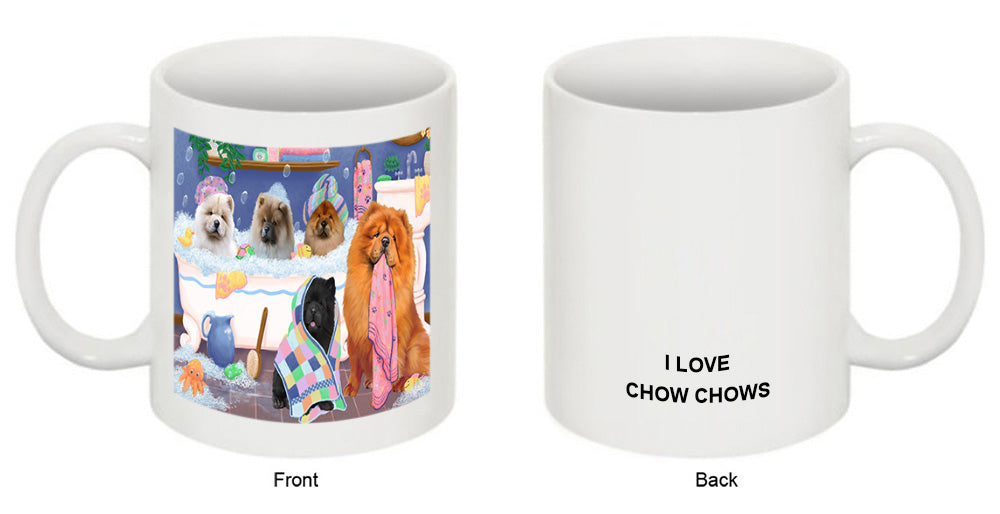 Rub A Dub Dogs In A Tub Chow Chows Dog Coffee Mug MUG52179
