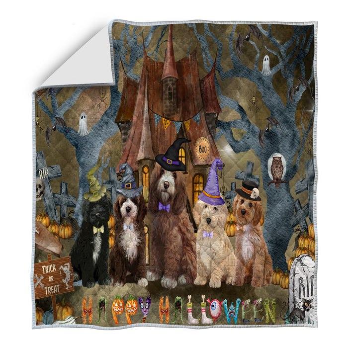 Cockapoo Bedspread Quilt, Bedding Coverlet Quilted, Explore a Variety of Designs, Personalized, Custom, Dog Gift for Pet Lovers
