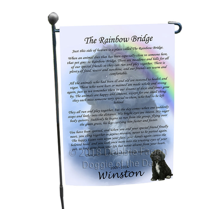 Rainbow Bridge Cockapoo Dog Garden Flag GFLG56150
