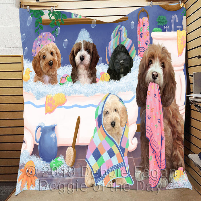 Rub A Dub Dogs In A Tub Cockapoo Dogs Quilt