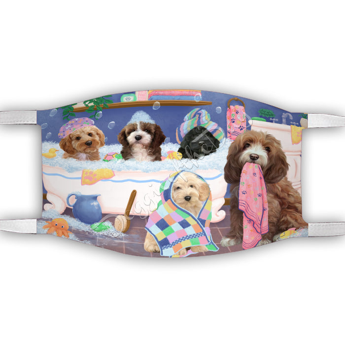 Rub A Dub Dogs In A Tub  Cockapoo Dogs Face Mask FM49496