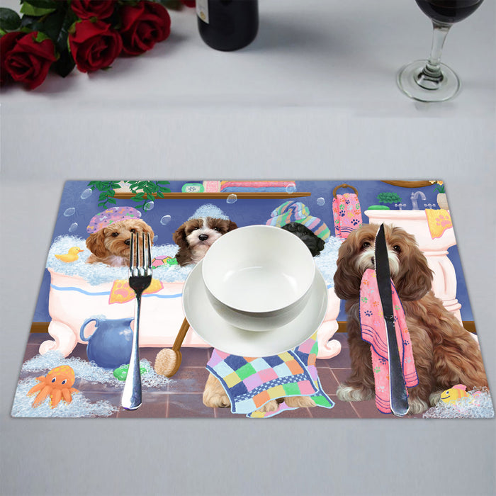 Rub A Dub Dogs In A Tub Cockapoo Dogs Placemat