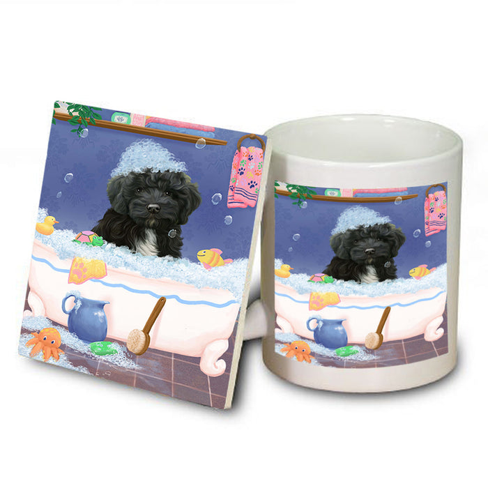 Rub A Dub Dog In A Tub Cockapoo Dog Mug and Coaster Set MUC57342
