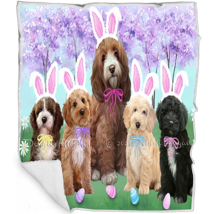 Easter Holiday Cockapoos Dog Blanket BLNKT131673
