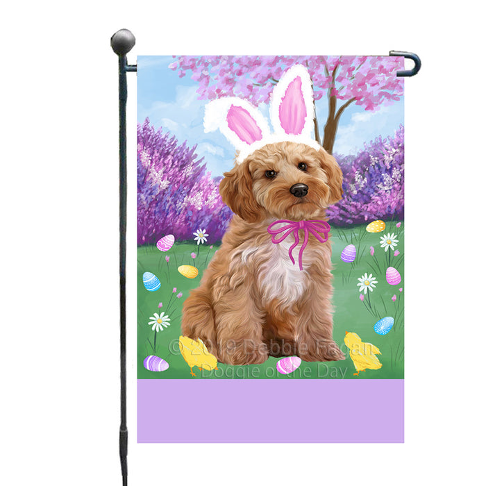 Personalized Easter Holiday Cockapoo Dog Custom Garden Flags GFLG-DOTD-A58833