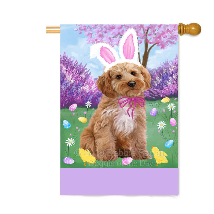 Personalized Easter Holiday Cockapoo Dog Custom House Flag FLG-DOTD-A58889